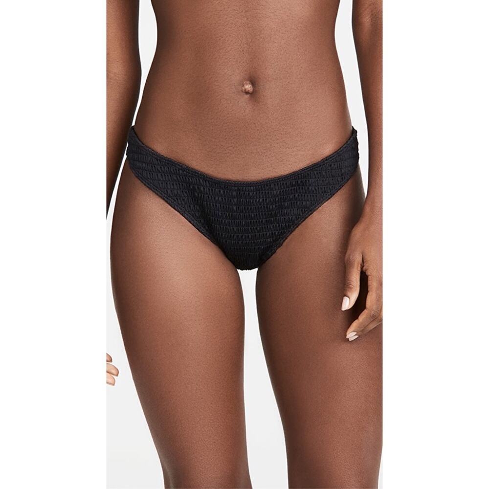 New Reformation Shore Bikini Bottoms In Black Size M